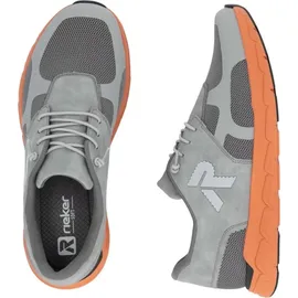 Rieker Preston Herren Weite E Grau/Orange 44