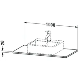 Duravit XSquare Konsole XS061E07777