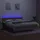 vidaXL Boxspringbett mit Matratze & LED Taupe 180x200 cm Stoff