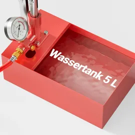 Wiltec Befüllpumpe und Prüfpumpe 5 l Füllmenge 25 bar