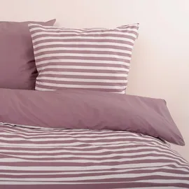 Tom Tailor MEDIUM STRIPES Lila 135 x 200 cm + 2 x 80 x 80 cm