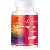 Vitamin K2 Komplex - 240 Kapseln für 8 Monate, Menaquinon MK4 + MK7 Vitamintrend