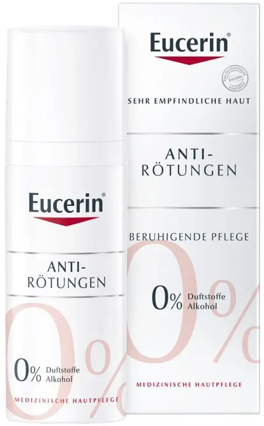 Eucerin AntiRötungen Beruhigende Pflege – für sehr empfindliche und gerötete Haut & zur Behandlung der Eigenschaften von sehr empfindlicher Haut