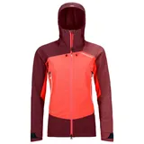 Ortovox Westalpen Softshell Damen Outdoorjacke-Dunkel-Rot-XS