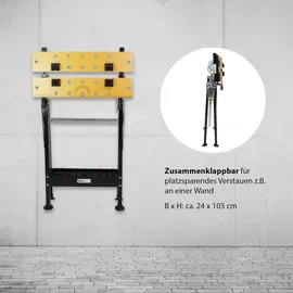 Baumarktplus 2er Set 100 kg Werkbank Klappbar höhenverstellbar Werktisch Spanntisch Arbeitstisch