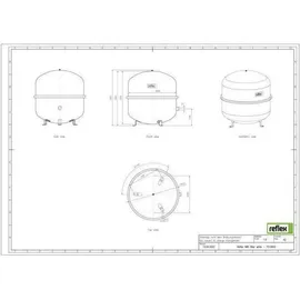 Reflex Ausdehnungsgefäß N 80 6 bar weiß,