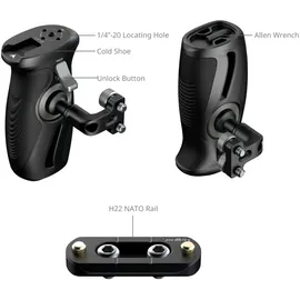 SmallRig 5194 Drehbarer Seitengriff mit 1/4 -20 Schrauben