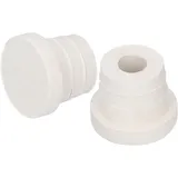 Poolleiter Gummipuffer, 2 Stück Poolleitern Gummistopper, Leiter Gummistopfen Schwimmbadzubehör, weißen Leiterpuffern für Schwimmbadleitern, Stopper für Pool Leiter, 5 x 3,5 x 4cm