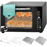 a-rival Minibackofen digital mit Umluft | 45+3l - GS-Geprüft, DE | Mini Backofen mit Umluft - 12 Programmen, Powerboost, 8h Timer