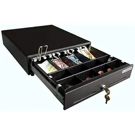 Blitzkasse Kassenlade iQCash350-Un RJ-11 35x40x10cm mit Untertischhalterung, Kassenschublade iQCash350 Montagehalterung RJ12/RJ11 Geldschublade