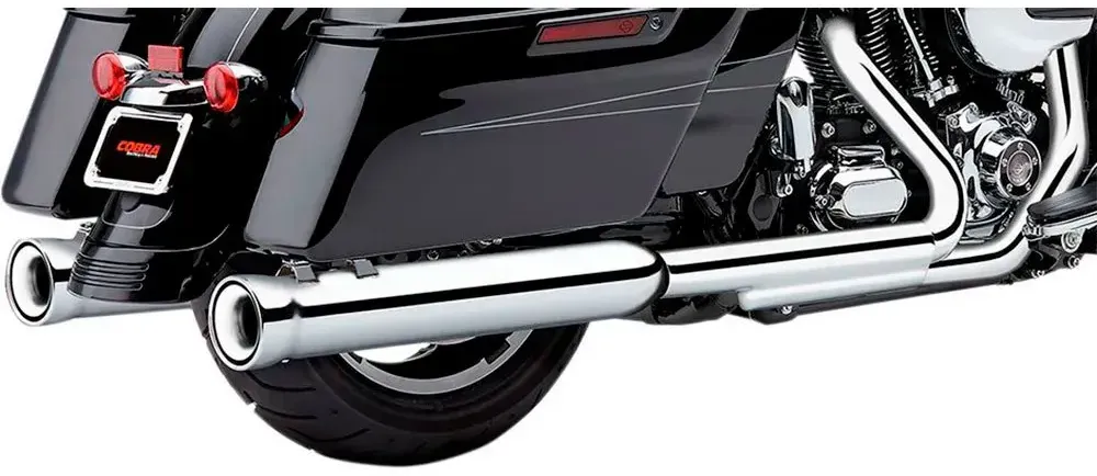 Cobra Harley Davidson 6107 Nicht Homologierter Slip-on-schalldämpfer - Chrome - Not Homologated