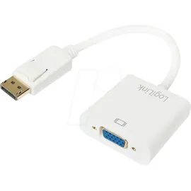 Logilink CV0059B Displayport-Adapter 15,00 cm Weiß