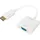 Logilink CV0059B Displayport-Adapter 15,00 cm Weiß