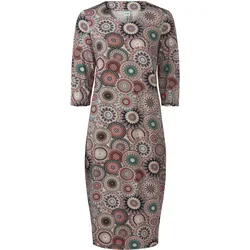 Viskose-Kleid, Druck sand, 36