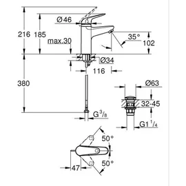 Grohe Swift Einhandmischer Chrom