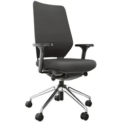 fm Büromöbel Bürostuhl »Asiento« mit Armlehnen Komfort grau