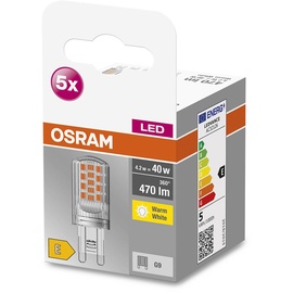 Osram 4058075758087 LED-Lampe 4,2 W G9 4.2W 470lm 5er