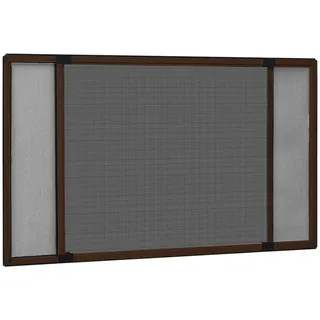 vidaXL Ausziehbarer Insektenschutz für Fenster Braun (100-193)x75 cm