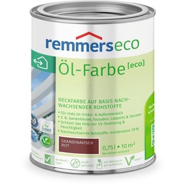 Remmers Öl-Farbe [eco], skandinavisch rot 0,75 l