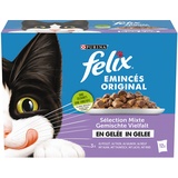 Felix 85g Felix Pouches in Gelee Gemischte Auswahl Katzenfutter nass