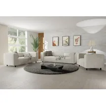 s-style möbel - Jesper - Modernes Polstergarnitur 3+2+1 Aus Beige Cord-stoff Mit Bequemem Sitz