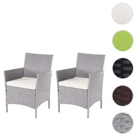MCW Hamar Gartensessel 59 x 60 x 83 cm grau/creme 2 St.