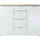 Germania Sideboard 134 x 105 x 40 cm Eiche / Weiß