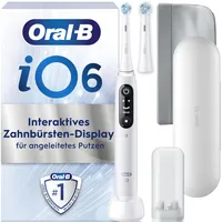Oral-B iO Series 6 white + Reiseetui + Aufsteckbürsten