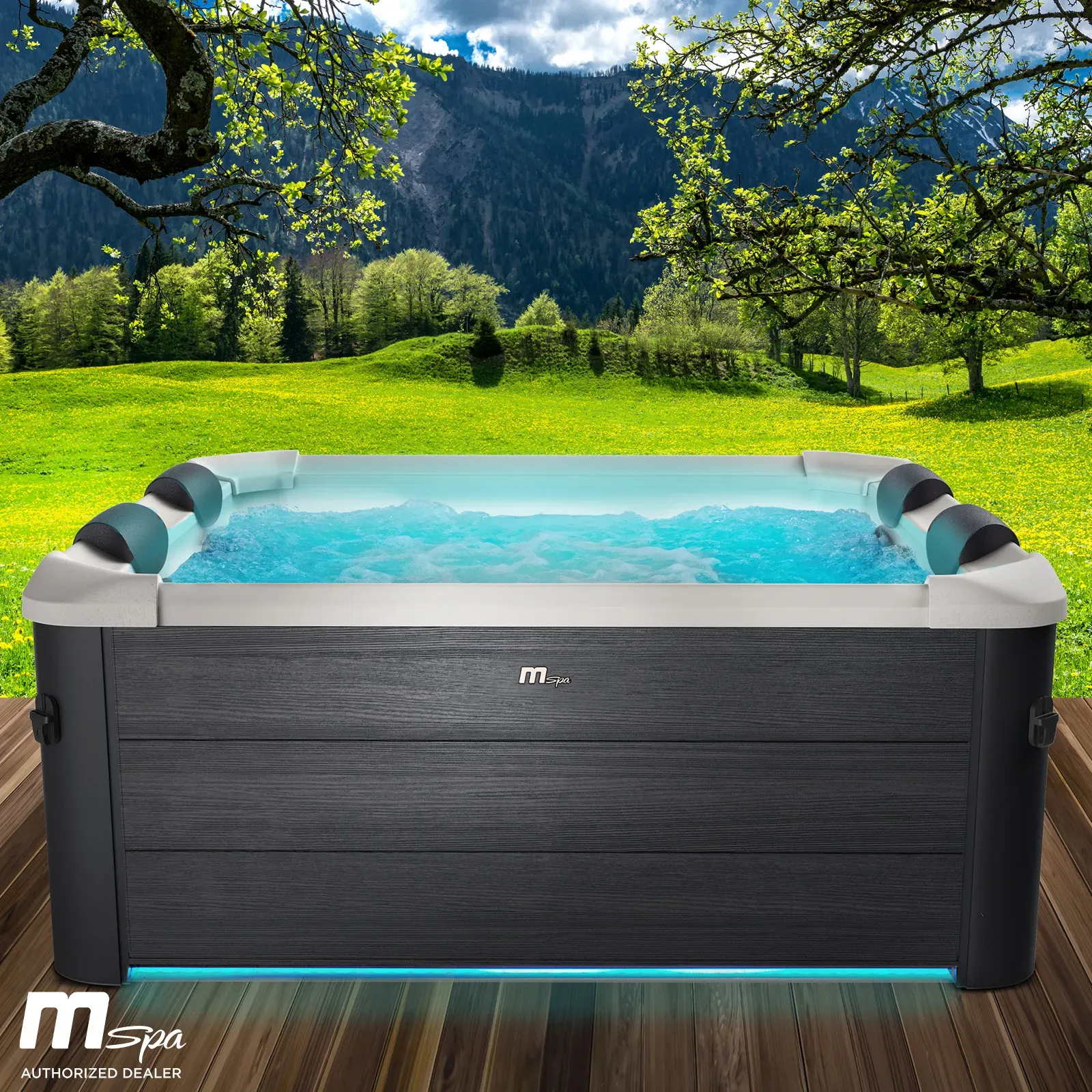 Mspa Whirlpool OSLO PLUS XL 6 Personen mit LED