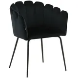 Livetastic Stuhl, Schwarz, Metall, Textil, zylindrisch, 61x76.56x54 cm, abwischbar, Stühle