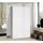 extom Drehtürenschrank Boston 136,4 x 213 x 58,5 cm Weiß
