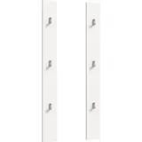 MID.YOU Garderobenpaneel 2er-Set Weiß