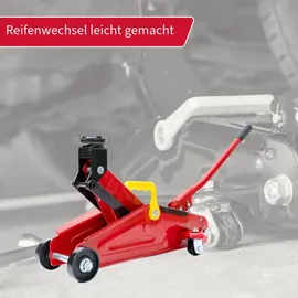 Unitec Rangierwagenheber Stahl 2 T rot