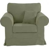 Home Affaire Sessel »Shadmoor« Hussenoptik, in uni oder mit Blumendruck, passend zur Shadmoor-Serie, grün