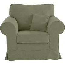 Home Affaire Sessel »Shadmoor« Hussenoptik, in uni oder mit Blumendruck, passend zur Shadmoor-Serie, grün