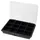 Artplast Sortimentskasten Kunststoff 18x13x3,2 Schwarz/Transparent