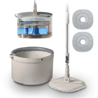 Tower Putzeimer Duo Compact Spin Mop Latte/Grau