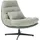 Beliani Drehsessel TOVIK Polyester 70 x 80 x 80 cm Hellgrün mit Fußstütze