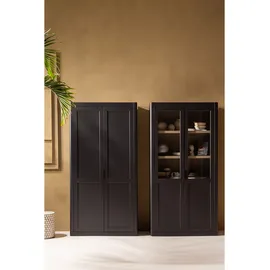 Woood GUNNAR Mehrzweckschrank 120 x 48 x 217 schwarz