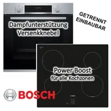 Bosch Herdset Bosch Einbau-Backofen mit Induktionskochfeld - autark, 60 cm