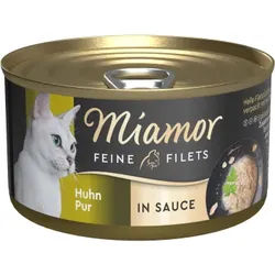 Katzen - Nassfutter MIAMOR Adult Feine Filets in Sauce Huhn pur, 85 g