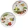 Mambocat Pizzateller Napoli 32 cm grün/rot 2er Set