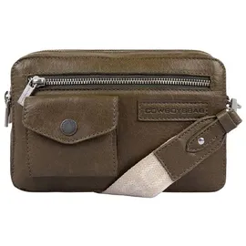 Cowboysbag Franklin Umhängetasche Leder Beige/Green