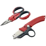 TOOLCRAFT TO-9626415 Kabelmesser-Scheren-Set 139 mm, 170 mm