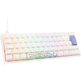 Ducky One 2 Pro Mini White Edition Gaming Tastatur, RGB LED - Cherry Silent RGB RED, USB, DE (DKON2061ST-SDEPDWWT2)