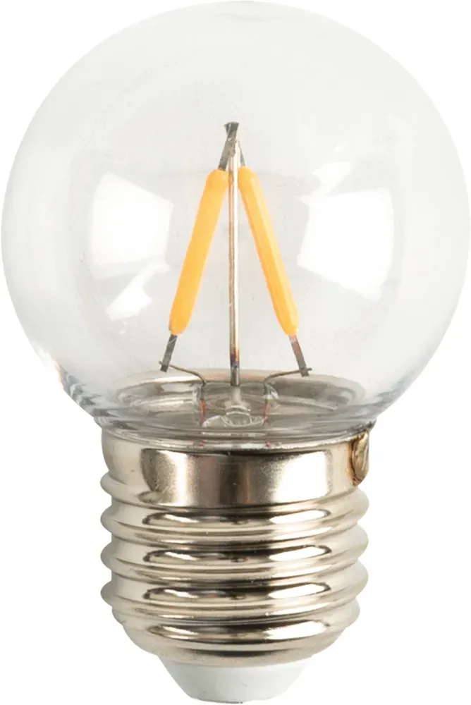 Showgear G45 LED Bulb E27 - WW - Clear 2 W - dimmbar