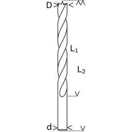 Bosch Holzspiralbohrer Standard 12 mm 151 mm 1 St.