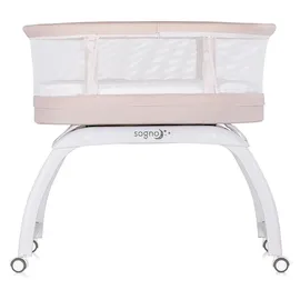 Chipolino Beistellbett Sogno 2 in 1 Spieltisch, Fernbedienung, eingebaute Waage beige