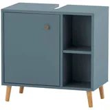 Schildmeyer Waschbeckenunterschrank Bjarne 60,2 x 59,3 x 33 cm Blau