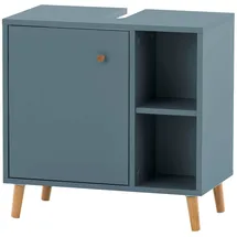 Schildmeyer Waschbeckenunterschrank Bjarne 60,2 x 59,3 x 33 cm Blau